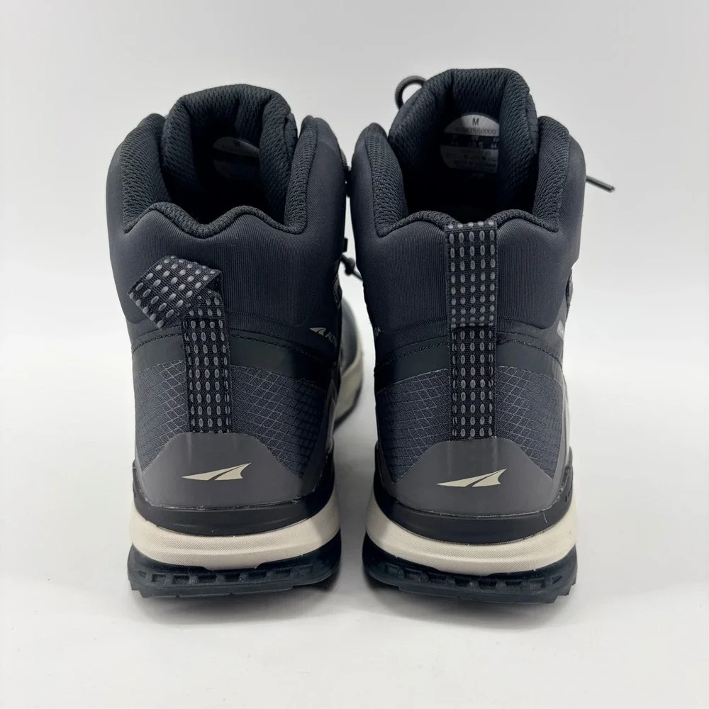 Altra Lone Peak ALL-WTHR Mid 2 Hiking Boots Mens 10.5 Black Gray Trail Shoes